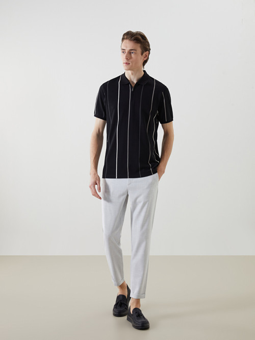 LCW Vision Gri Slim Fit Erkek Pantolon