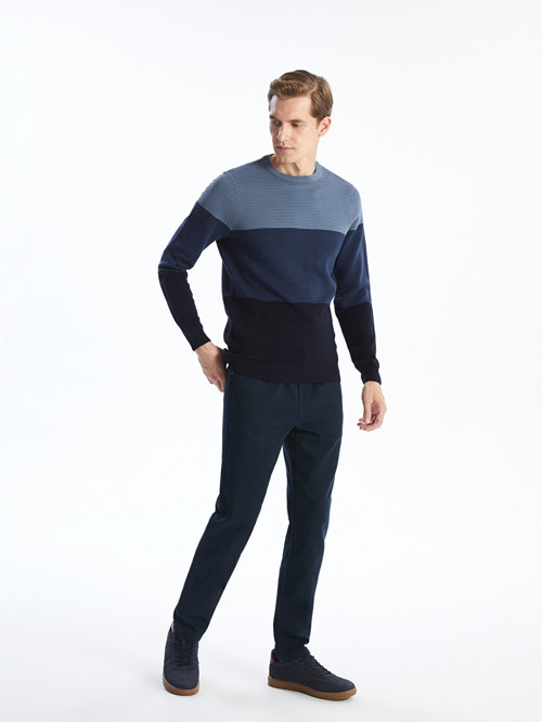 LCWAIKIKI Classic Lacivert Dar Kalıp Erkek Chino Pantolon
