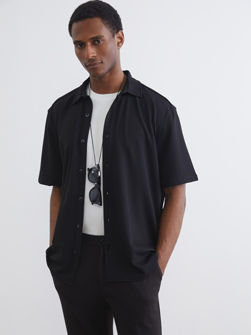 LCW Vision Siyah Regular Fit Erkek Gömlek