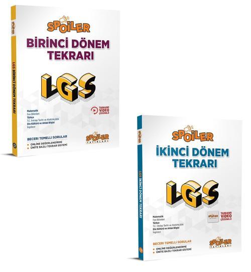 Spoiler 2024 8. Sınıf Lgs 1. Dönem Ve 2. Dönem Tekrarı Seti