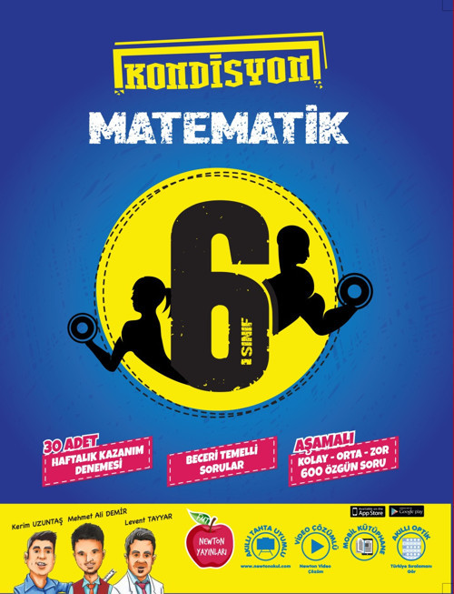 Newton 6. Sınıf Matematik Kondisyon 30 Deneme 2023