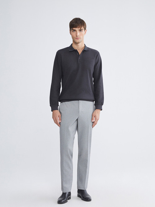 LCWAIKIKI Classic Gri Dar Kalıp Erkek Chino Pantolon