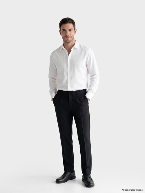 LCWAIKIKI Classic Siyah Regular Fit Erkek Chino Pantolon
