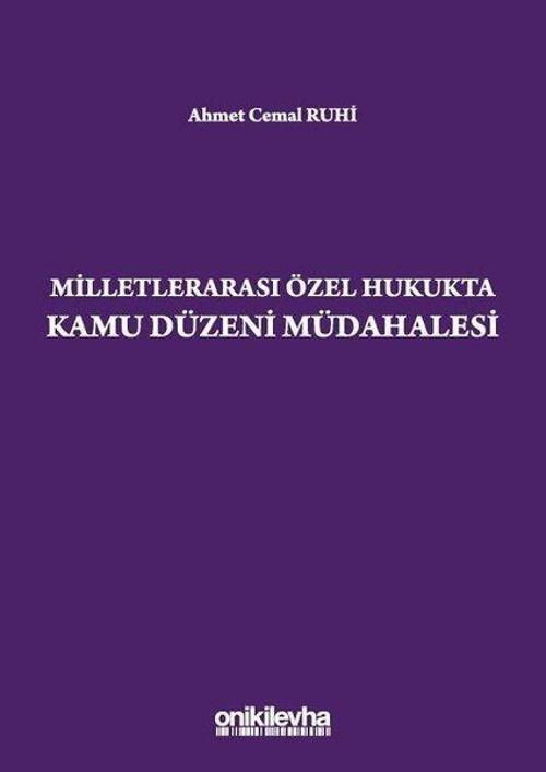 Milletlerarası Özel Hukukta Kamu Düzeni Müdahalesi