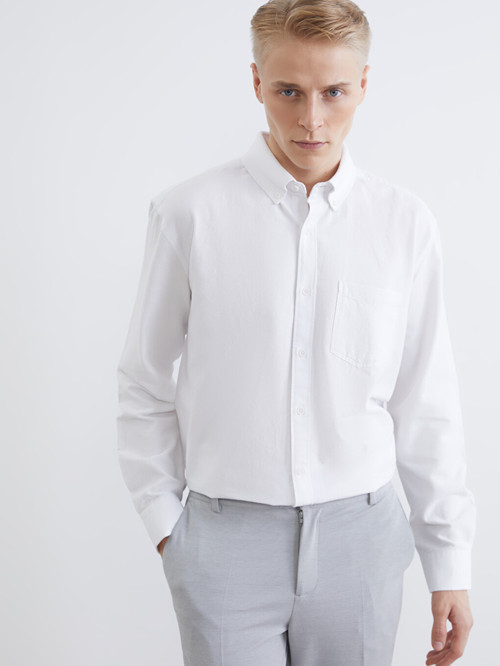 LCW Vision Beyaz Regular Fit Oxford Erkek Basic Gömlek