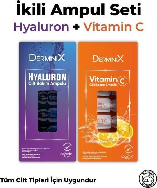 Vitamin C ve Hyaluron Cilt Bakım Ampulu 12'li