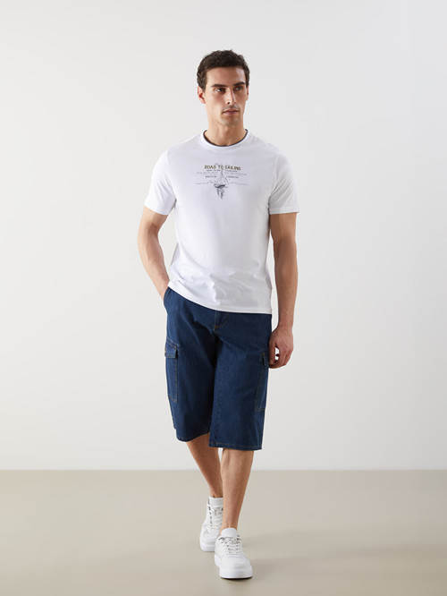 LCW Jeans İndigo Standart Kalıp Erkek Jean Şort