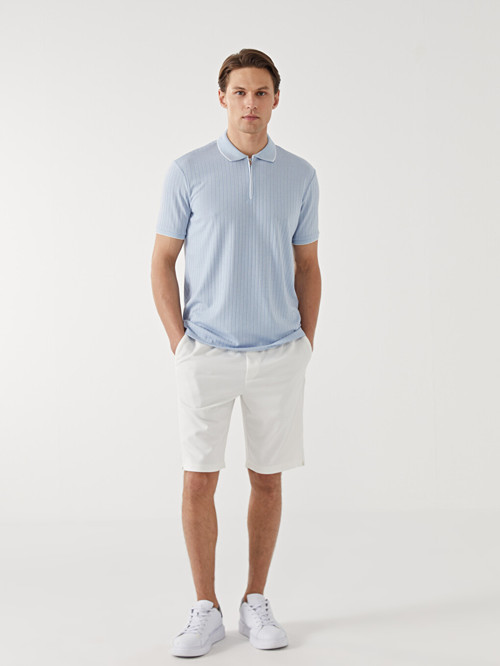 LCW Vision Beyaz Slim Fit Erkek Şort