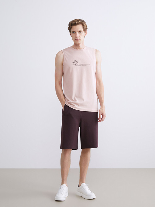 LCWAIKIKI Classic Mürdüm Standart Kalıp Erkek Şort