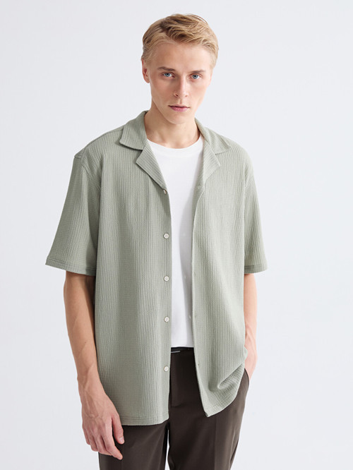 LCW Vision Yeşil Regular Fit Erkek Gömlek
