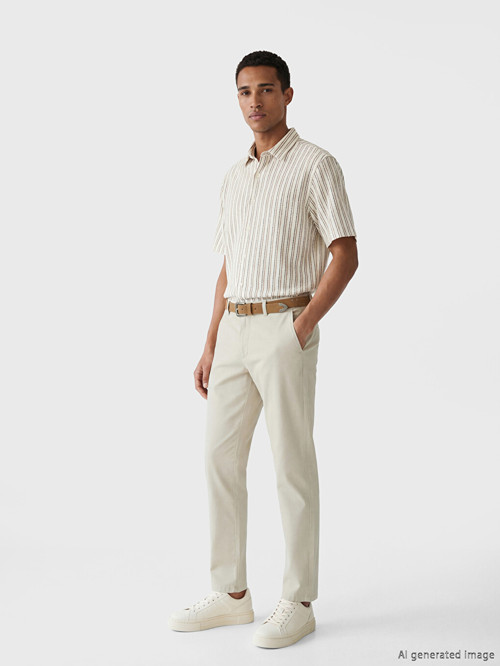 LCW Vision Bej Slim Fit Erkek Pantolon