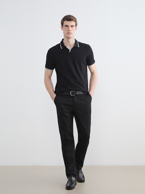 LCWAIKIKI Classic Siyah Regular Fit Erkek Chino Pantolon