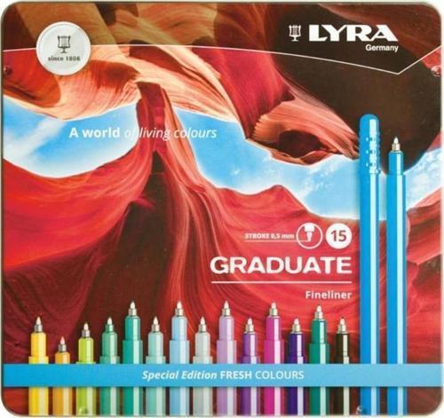 Graduate Fineliner Kalem Seti 0,5mm - 15 Renk (Fresh) 266198