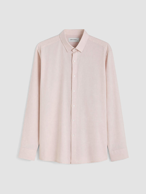 LCW Vision Pembe Regular Fit Keten Karışımlı Erkek Gömlek