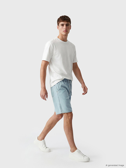 LCW Jeans İndigo Loose Fit Erkek Jean Şort