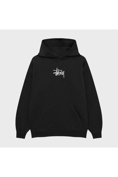 STUSSY SİYAH BİLARDO TOPU SIRT BASKILI UNISEX %100 PAMUKLU NEFES ALAN SWEATSHIRT HOODIE