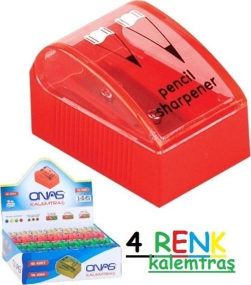 4 Adet Kalemtraş Çiftli Ve Kapaklı