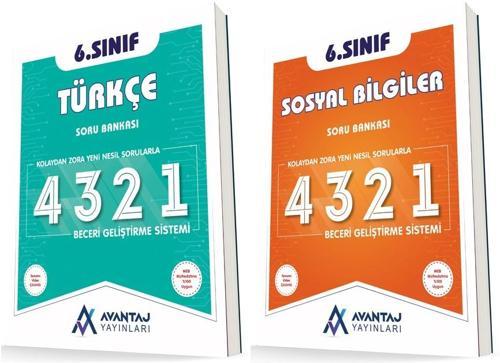 Avantaj 6. Sınıf Türkçe + Sosyal 4321 Soru Seti 2 Kitap 2023
