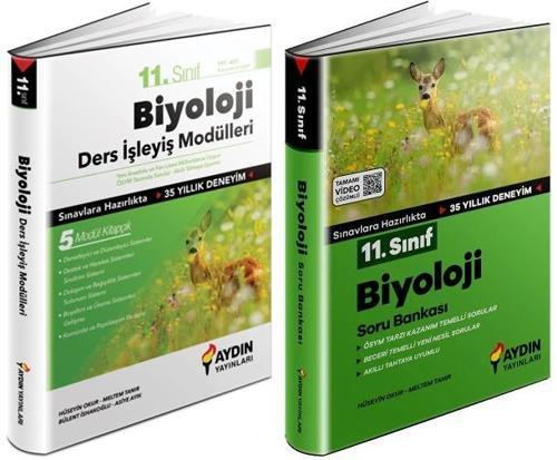 Aydın 2024 11. Sınıf Biyoloji Ders İşleyiş + Soru Seti 2 Kitap