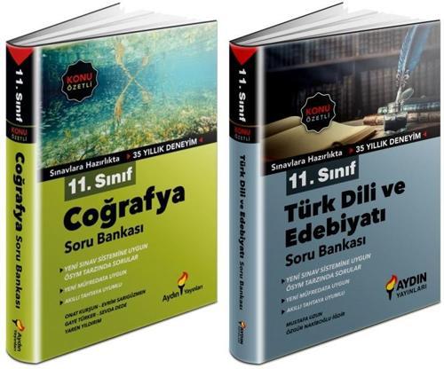 Aydın 2024 11. Sınıf Edebiyat + Coğrafya Soru Bankası Seti 2 Kitap