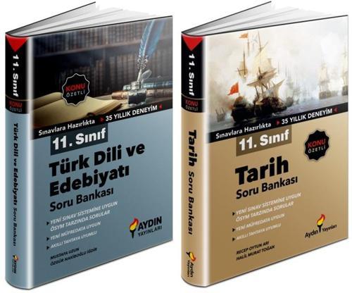 Aydın 2024 11. Sınıf Edebiyat + Tarih Soru Bankası Seti 2 Kitap