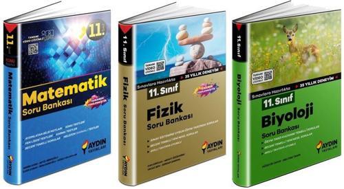 Aydın 2024 11. Sınıf Matematik + Fizik + Biyoloji Soru Seti 3 Kitap