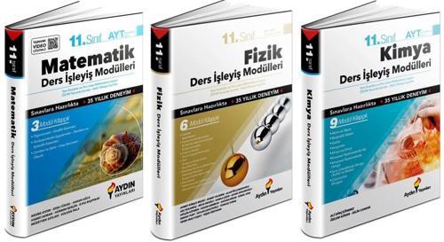 Aydın 2024 11. Sınıf Matematik + Fizik + Kimya Ders İşleyiş Seti 3 Kitap