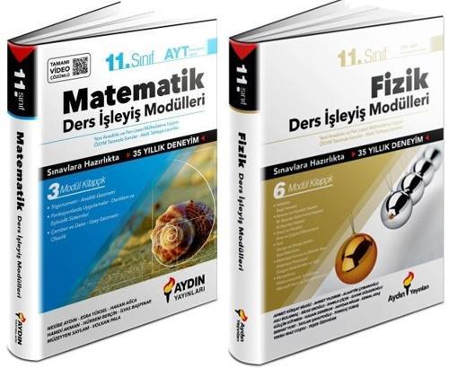 Aydın 2024 11. Sınıf Matematik + Fizik Ders İşleyiş Modülleri Seti 2 Kitap