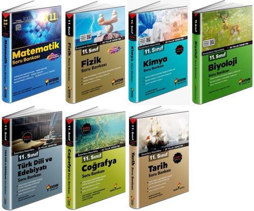 Aydın 2024 11. Sınıf Soru Bankası Seti Tam Set 7 Kitap