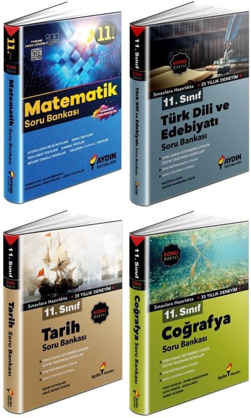 Aydın 2024 11. Sınıf Sözel Eşit Ağırlık Soru Bankası Seti 4 Kitap