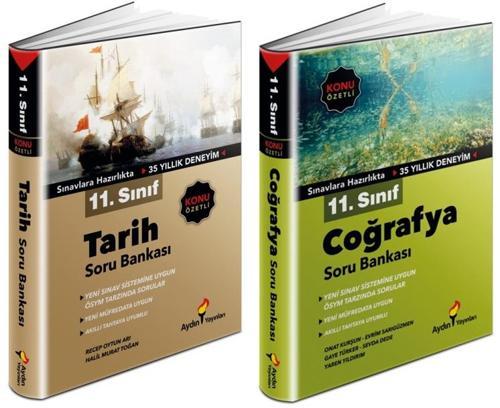 Aydın 2024 11. Sınıf Tarih + Coğrafya Soru Bankası Seti 2 Kitap