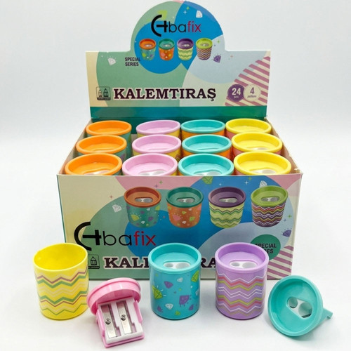 Kalemtıraş Çift Delikli Bfx-Ts7001B (24 Lü Paket)