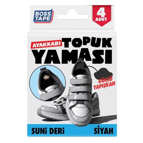 Yeni Topuk Yaması Siyah Bt-07005 (4 Lü Paket)