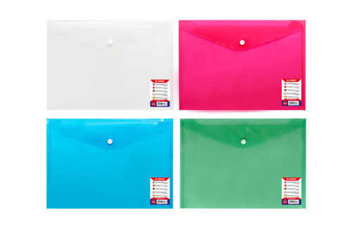 A4 Çıtçıtlı Dosya Neon Karışık 6458 (12 Li Paket)