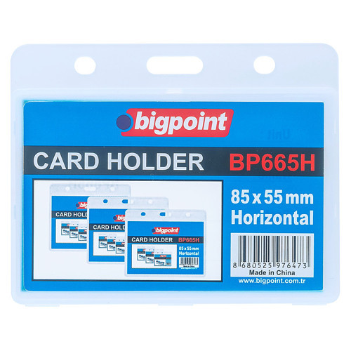 Kart Kabı Pp Su Geçirmez Yatay 85X55Mm Bp665H (5 Li Paket)