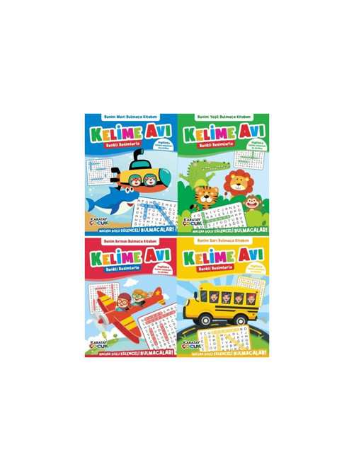 Karatay Yayınları 4E Kelime Avı- Bulmacalar (4 Lü Set)