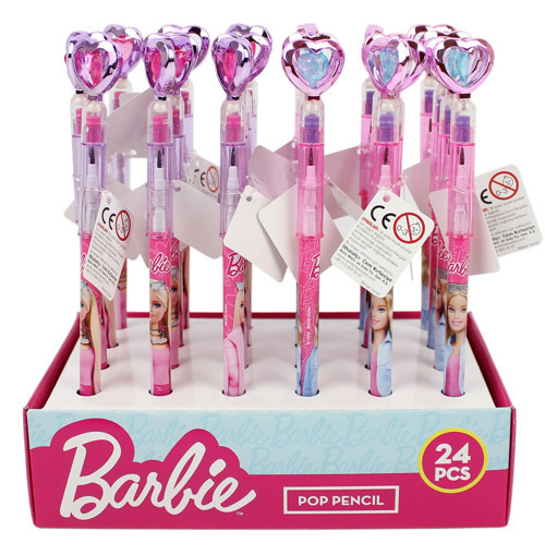 Barbie Geçmeli Kurşun Kalem Taşlı Kalp 24/576 B-1032 (24 Lü Paket)