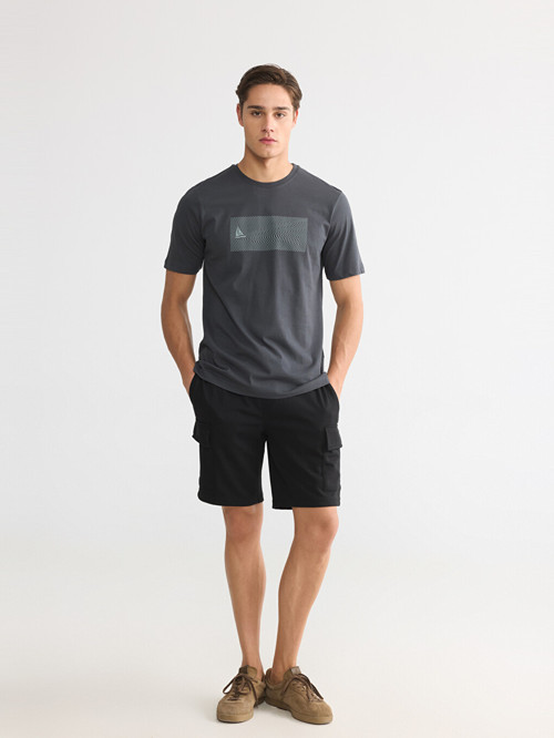 Lcwaikiki Classic Siyah Regular Fit Erkek Kargo Şort