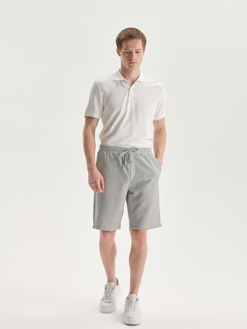LCW Vision Gri Slim Fit Erkek Şort