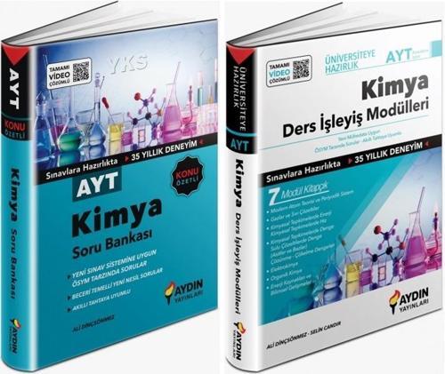 Aydın 2024 Ayt Kimya Konu Özetli Soru + Ders İşleyiş Seti 2 Kitap