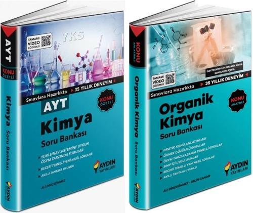 Aydın 2024 Ayt Kimya Soru + Oganik Kimya Soru Seti 2 Kitap