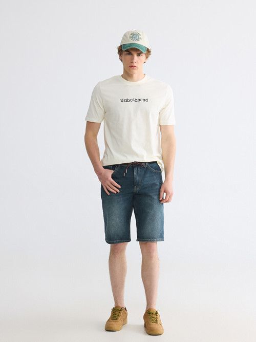 LCW Jeans Yeşil Slim Fit Erkek Jean Şort