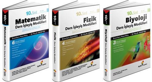 Aydın 2024 10. Sınıf Matematik + Fizik + Biyoloji Ders İşleyiş Seti 3 Kitap