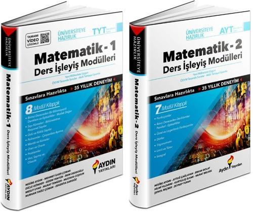 Aydın 2024 Tyt Ayt Matematik Ders İşleyiş Modülleri Seti 2 Kitap
