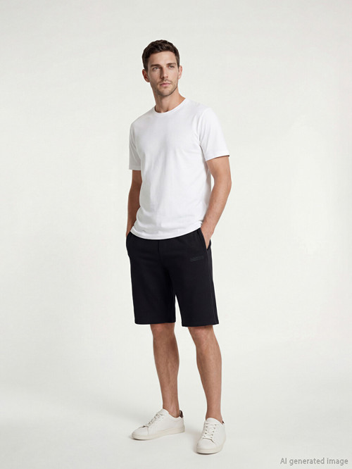 LCWAIKIKI Classic Siyah Regular Fit Erkek Şort