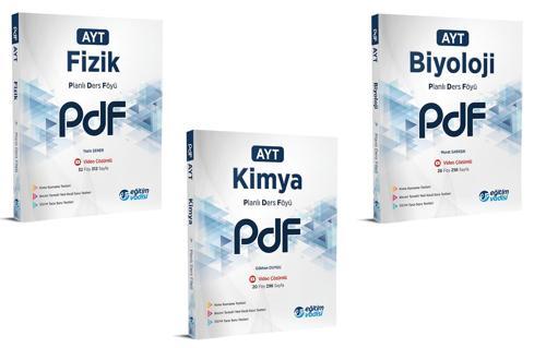 Eğitim Vadisi 2024 Ayt Fizik Kimya Biyoloji Pdf Planlı Ders Föyü Seti