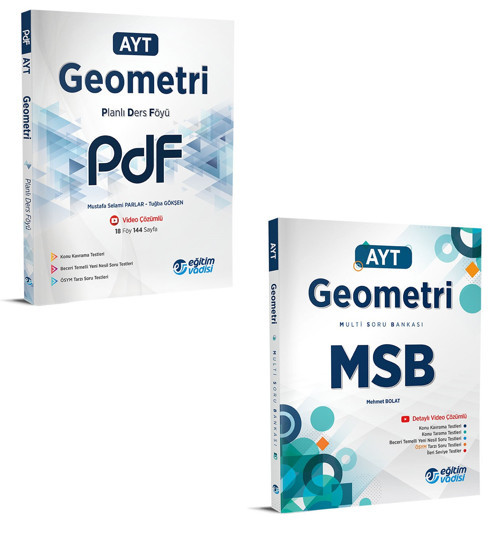 Eğitim Vadisi 2024 Ayt Geometri Pdf + Msb Seti 2 Kitap