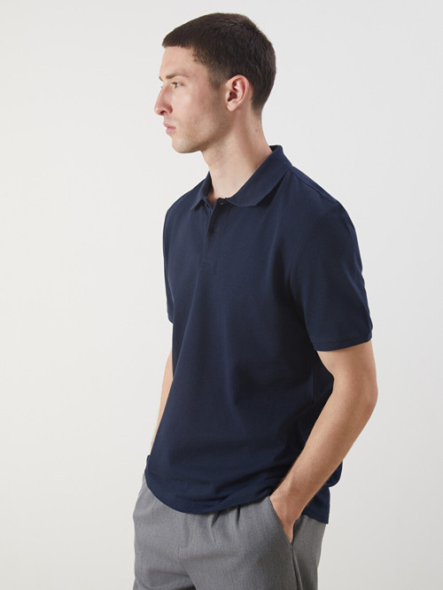 LCW Vision Lacivert Polo Yaka Erkek Tişört