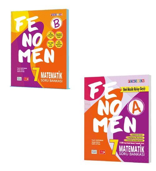 Fenomen Okul 2024 7. Sınıf Matematik A + B Soru Bankası Seti