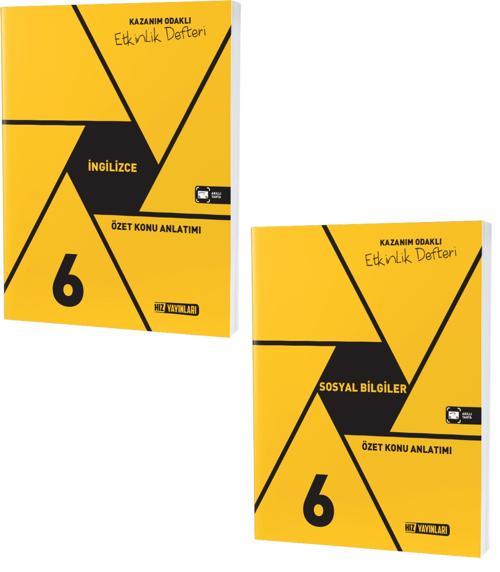Hız 2024 6. Sınıf İngilizce + Sosyal Bilgiler Defter Seti 2 Kitap